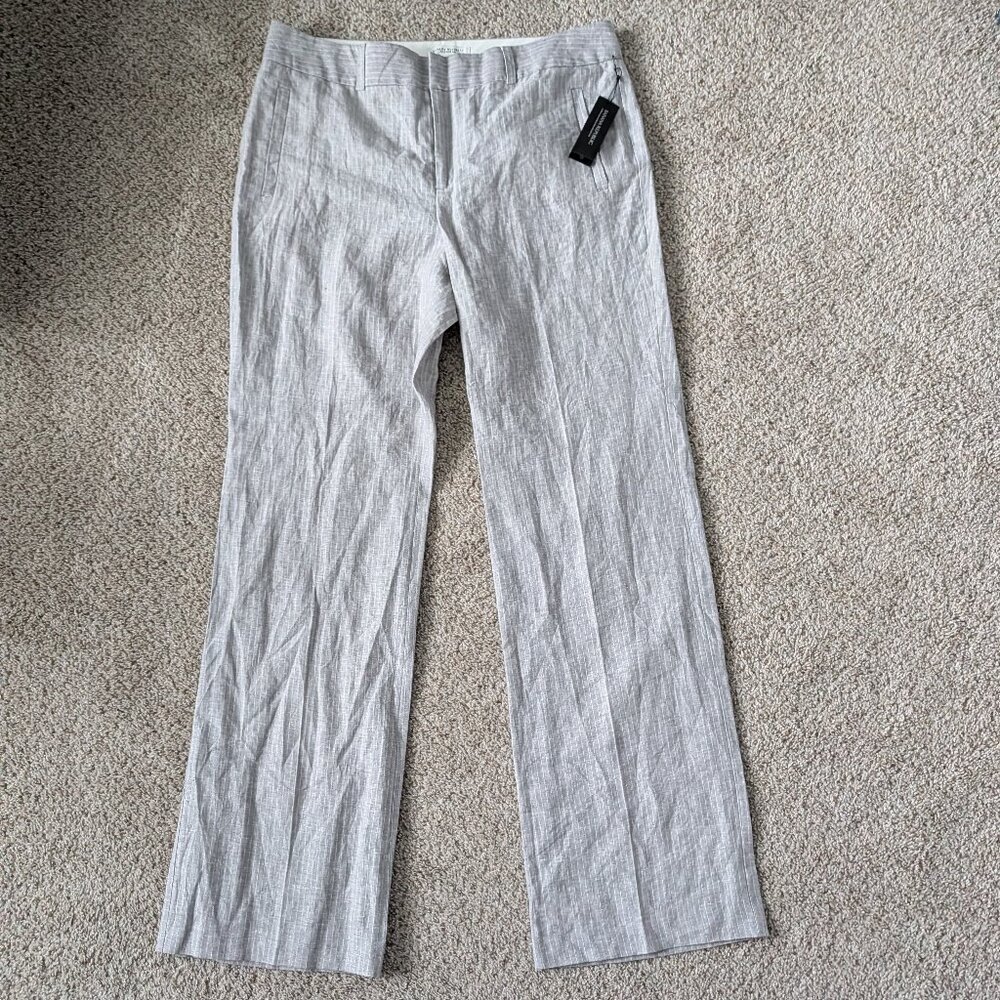 NWT Banana Republic Jackson fit Linen pinstripe pants, 16L (16 Tall)